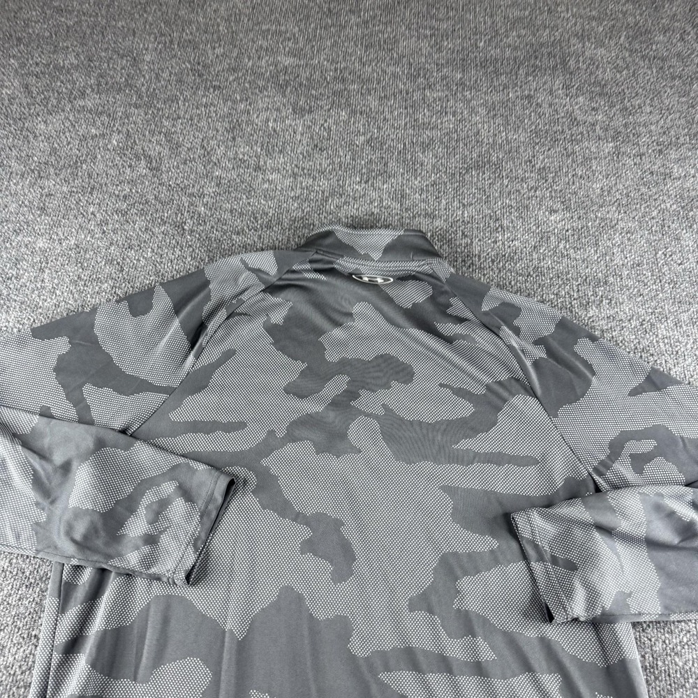 Under Armour Pullover Shirt Mens XL Gray 1/4 Zip Camo Long Sleeve Training - Picture 6 of 9